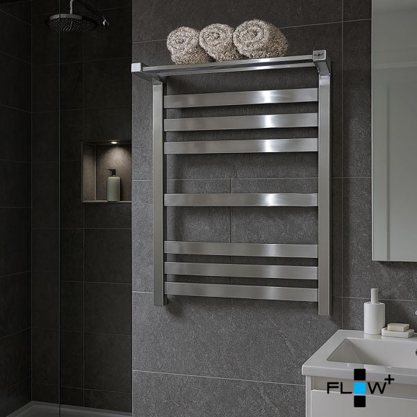 تصویر رادیاتور حوله خشک کن استیل 304 فلوپلاس مدل Shelf 1 